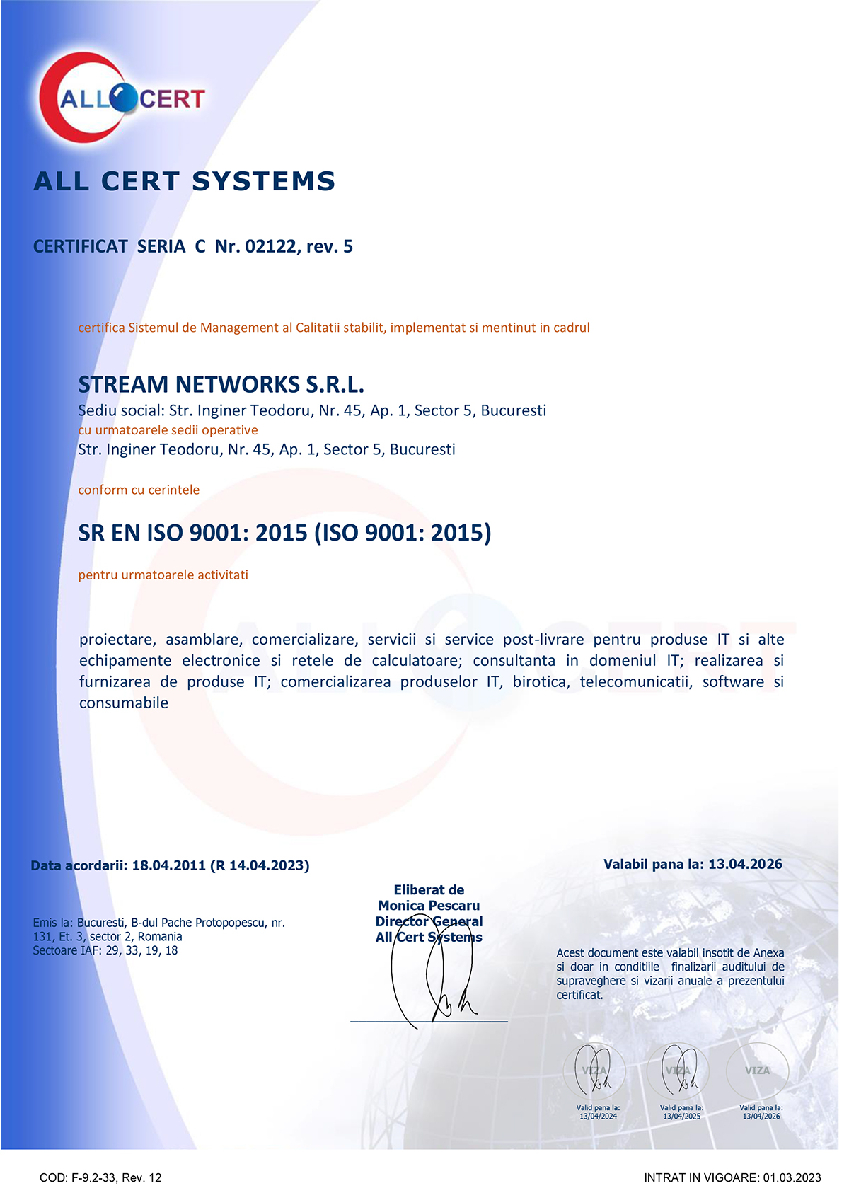 ISO 9001 CALITATE