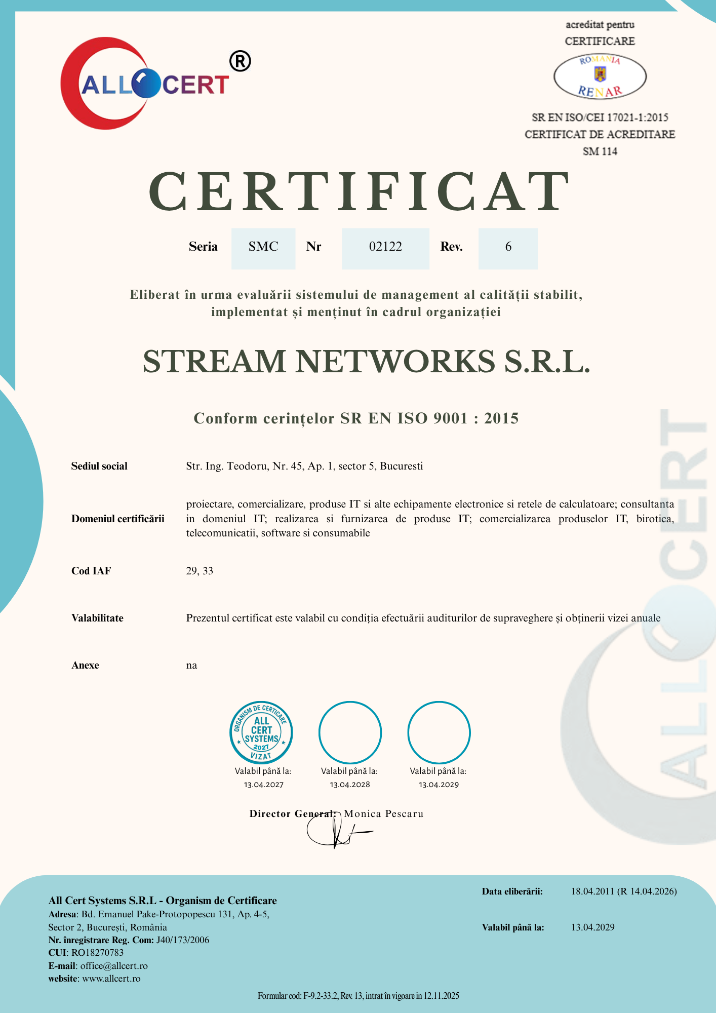 certificat reinnoire_RENAR_9-2015_STREAM_VIZA 04.2027_2026